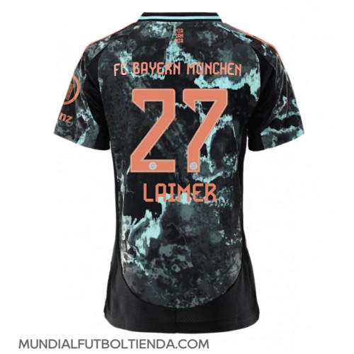 Camiseta Bayern Munich Konrad Laimer #27 Segunda Equipación Replica 2024-25 para mujer mangas cortas